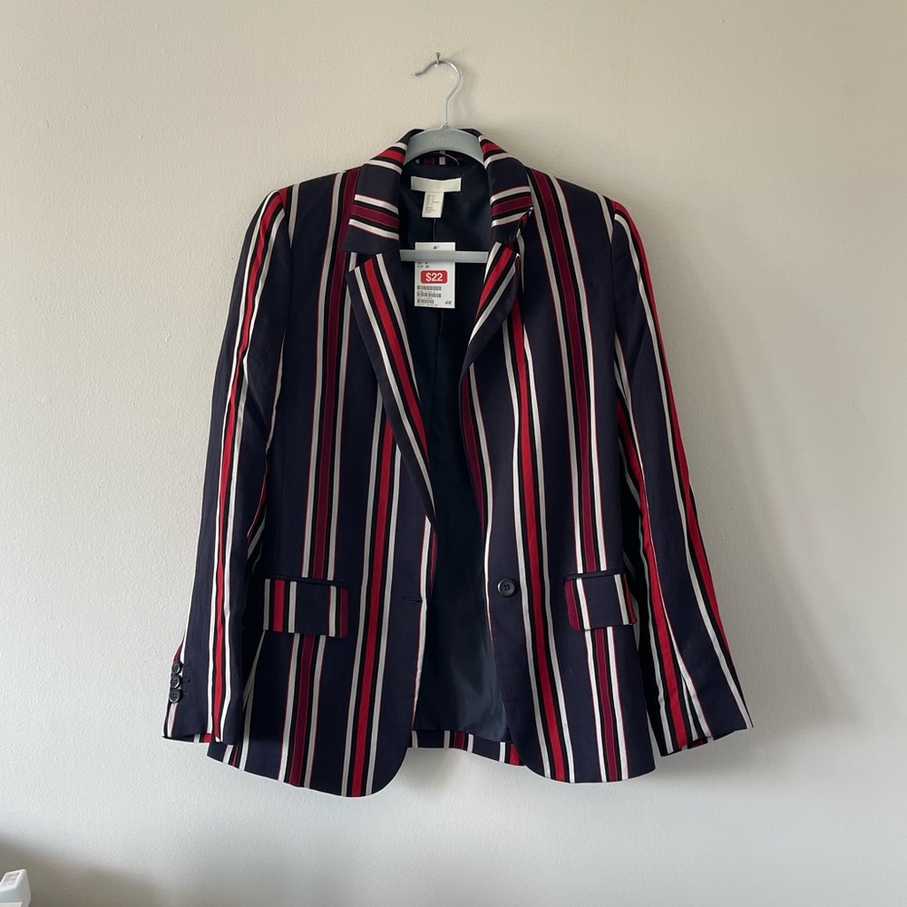 H&M Striped Blazer